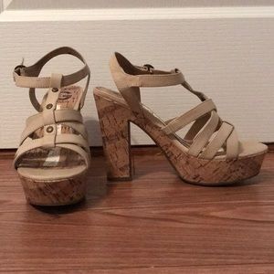 G by Guess platform sandals